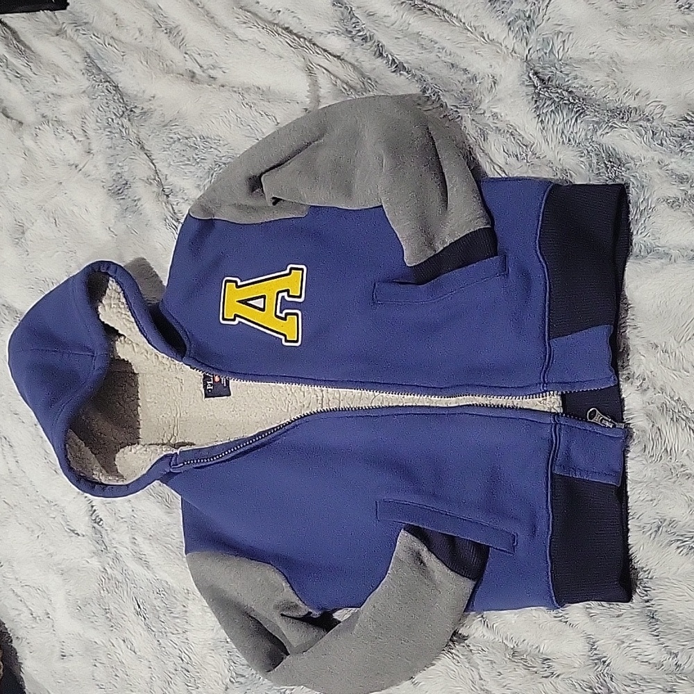 The Children's Place Boys Hooded Varsity Letter Jacket